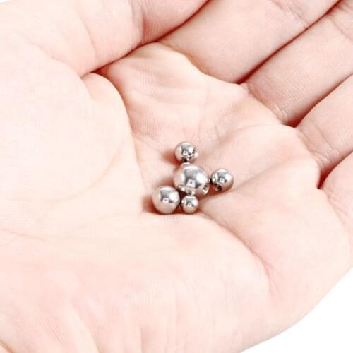 50pcs/pack 304 Steel Earring Studs Balls Nipple Piercings Nose Ring Eyebrow Piercing Screw Balls Replacement Fitting Rings Ball