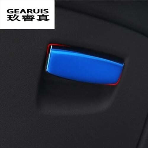 Car Styling Copilot Glove box handle decoration cover trim For BMW 5 series 528li 530li g38 2018 accessories decal sequins