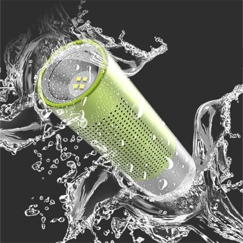 Wireless Bluetooth Waterproof Speaker Rechargeable Flashlight Portable Mini Torch Speaker Flashlight Function Support Handsfree