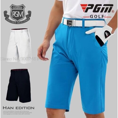 PGM Golf Trousers Mens Shorts Ultra-Thin Flat-Front Male Shorts Summer Thin Dry Fit Breathable Sportswear Golf Cloth XXS-XXXL