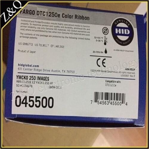 Fargo45500 Color Ribbon work on C50 and DTC1250E printer