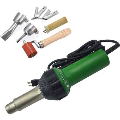 110V/220V 1600W Electric Heat Gun Hot Air Blast Torch Plastic Welding Gun Welder Pistol Speed Nozzle Roller Kit PVC/PE/PP/PVDF