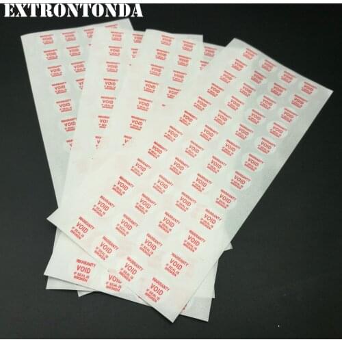 1000pcs Tamper Proof Warranty VOID Label Sticker Small Round 12mm White Color With Red Printing WARRANTY VOID IF SEAL IS BROKEN