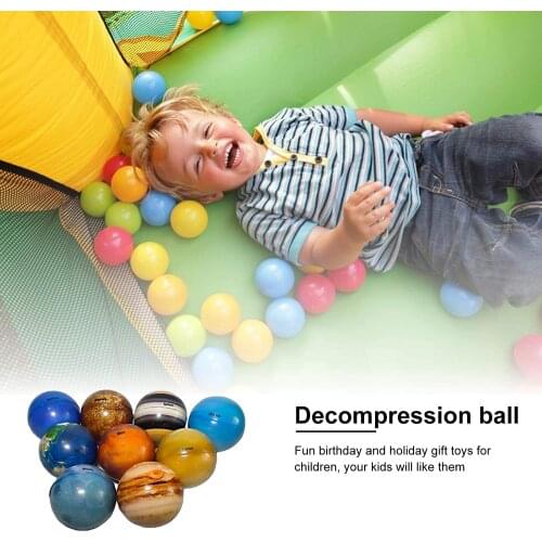 Squeeze Toys Stress Reliever Toys Sponge Solid Soft Planetary Ball Decompression Toys For Children And Adults