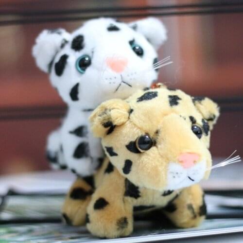 Exquisite new lifelike cute fevarite 9cm plush soft Simulation tiger Bag decoration pendant Keychain kids educational gift