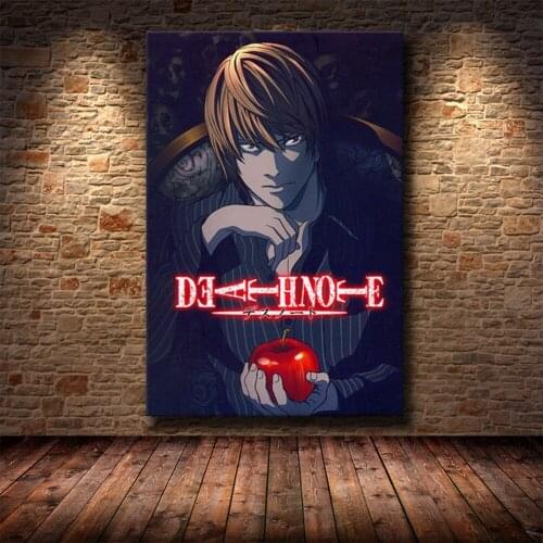 Death Note Anime Silk Poster Decorative Wall Painting Death Note Characters Cosplay Wall Poster Art Painting for Wall Home Decor