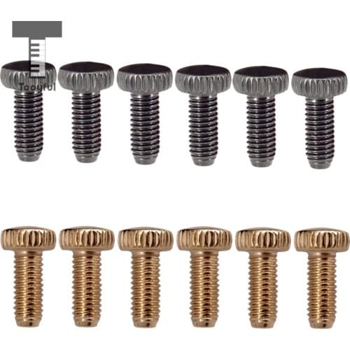 Pack/6pcs Locked String Saddles Mounting Screw Kit for Electric Guitar Tremolo Bridge Parts