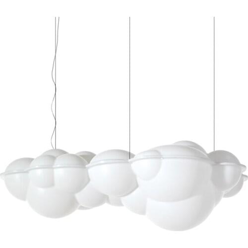 Nordic creative light luxury living room dining room bedroom lamp villa hotel model room window cloud decoration chandelier