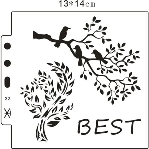 Best suit shield DIY cake scrapbook stencils hollow Embellishments printing lace ruler Valentines Day