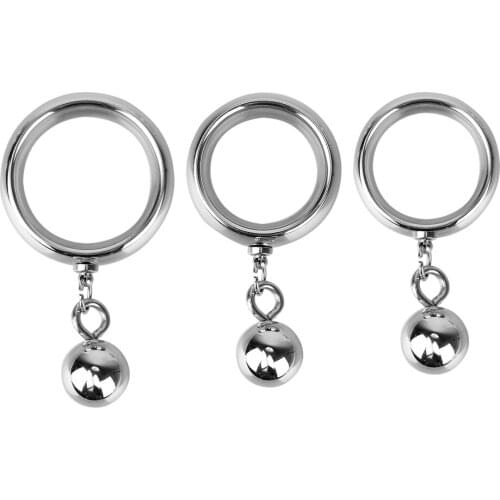 Metal Ball Penis Ring Cock Stretcher Sex Toys For Men Delay Ejaculation Exerciser Male Masturbator Semon Lock Machine Bondage