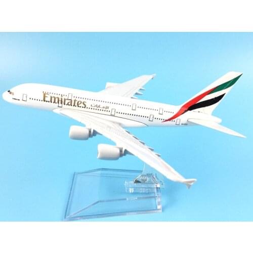 AIRLINER 16CM A380 EMIRATES AIRLINES METAL ALLOY MODEL PLANE AIRCRAFT MODEL TOYS FOR CHILDREN BIRTHDAY GIFTS