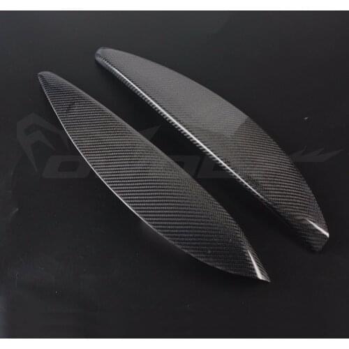 Carbon Fiber Headlight Eyelids Eyebrows for 2004-2009 Vauxhall / Opel Astra H