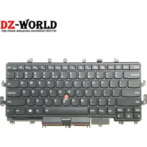 New/Orig USI English Backlit Keyboard for Lenovo Thinkpad X1 Yoga 2016 1st Gen 20FR 20FQ Backlight Teclado 00PA072 SN20H34981