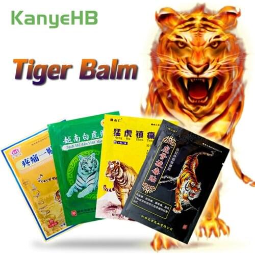 8Pcs/bag Of 4 Types Tiger Balm Plaster Pain Relief Patch Muscle Back Knee Arthritis Fast Relieve Pain Chinese Medicine Plaster