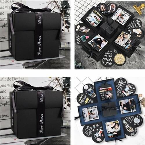 Wedding Gift Box Explosion Box Surprise Box Photo Album Sticker for Valentines Day Birthday Surprise Gift