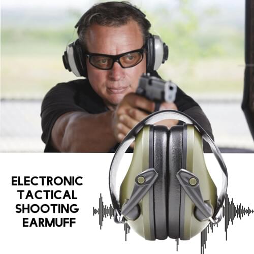 Ear Protector Electronic Tactical Shooting Earmuff Hearing Protection Anti Noise Earplugs Soft Padded Noise Canceling Headset
