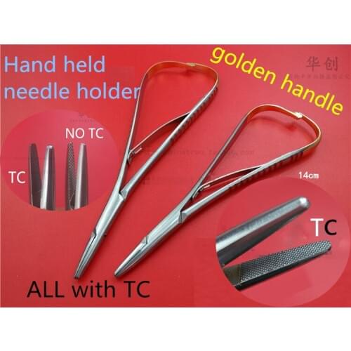 Dental instrument oral cavity Wire pliers Medical stainless steel golden handle needle holder needle pliers empiecement forceps