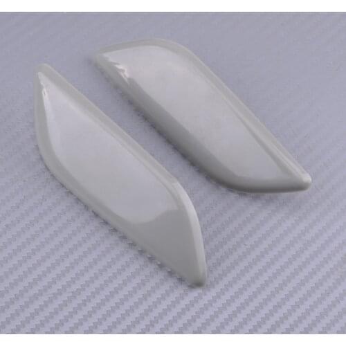 1Pair Car Front Bumper Headlight Washer Cap Cover Grey BKC6-51-8H1 BKC6-51-8G1 Fit for Mazda 3 AXELA 2014 2015 2016