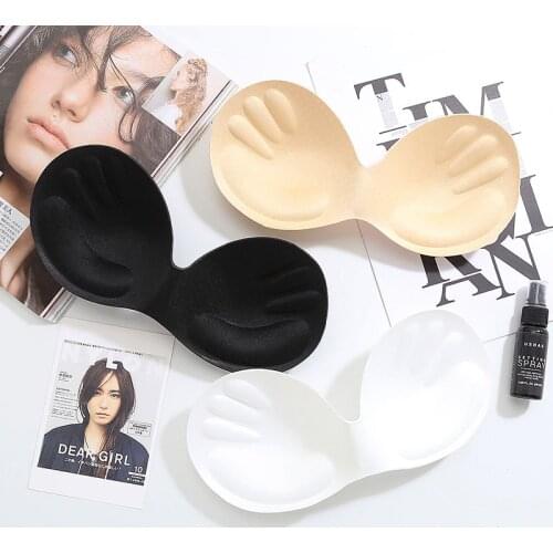 1PCs Body-fitted Women Swimsuit Pad Insert Breast Bra Enhancer Push Up Bikini Padded Chest Invisible Pad Intimates Accessories