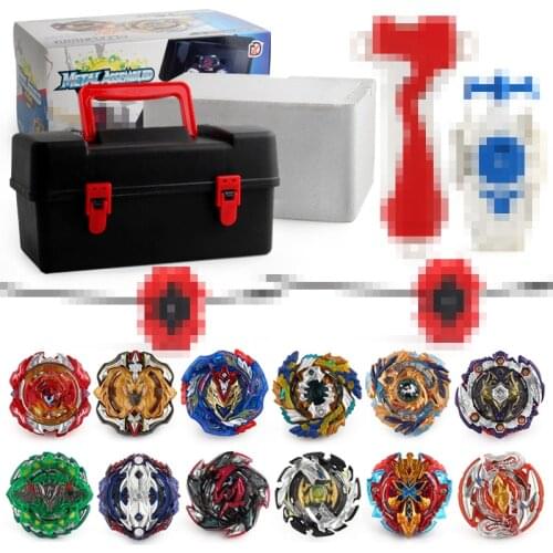 12pcs Combination Bayblade Burst Set Toys Bayblades Arena Bayblade Metal Fusion 4D with Launcher Spinning Top Toys