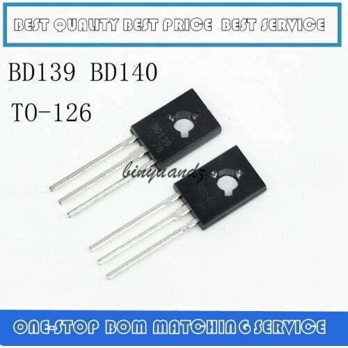 20PCS BD139 BD140 ( 10PCS BD139 + 10PCS BD140 ) TO126 TO-126 new voltage regulator IC