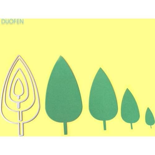 4pcs trees stencil metal Cutting dies for DIY craft projects Scrapbook Paper Album Papercraft greeting cards paper decorations