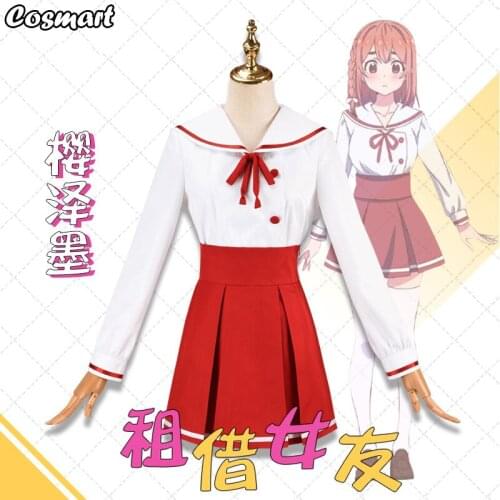 Anime Rent a Girlfriend Sakurasawa Sumi Daily Wear Dress Cosplay Costume Top Skirt Halloween Party Suit For Women Outfit New 202