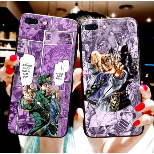Anime JoJos Bizarre phone Case For iPhone 11 12 Pro XS MAX XR X 7 8 6Plus SE 2021 Soft Silicone Phone Cover Bag