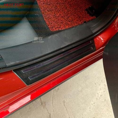 Stainless Steel Carbon Fiber Texture Black exterior Door Sills for Mazda 3 Axela 2020