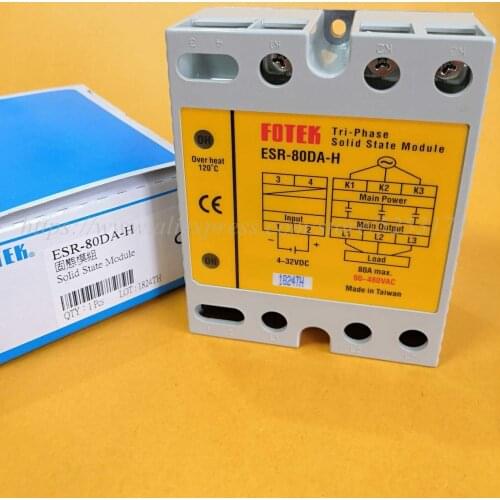 ESR-25DA ESR-40DA ESR-60DA ESR-80DA ESR-100DA ESR-25DA-H ESR-40DA-H FOTEK New Original 3-Phase Solid State Module