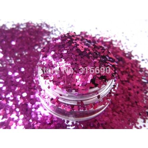 Purple square nail glitter for manicure, nail polish