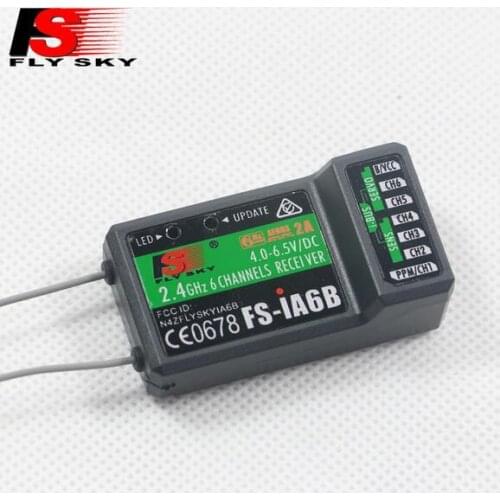 Flysky 2.4G 6CH FS-iA6B iA6B Receiver PPM Output With iBus Port Compatible with FS-i4 FS-i6 FS-i10 FS-GT2E FS-GT2G