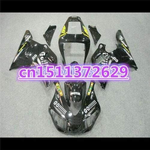 ABS Fairing Set for YZFR1 98-99 YZF1000 1998 1999 R1 all black YZF R1 98 99 YZF1000 98 99 Plastic Kit-Dor D