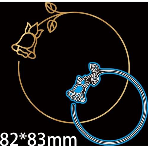 82*83mm FLOWER CIRCLE new Metal Cutting Dies for decoration card DIY Scrapbooking stencil Paper Craft Album template Dies