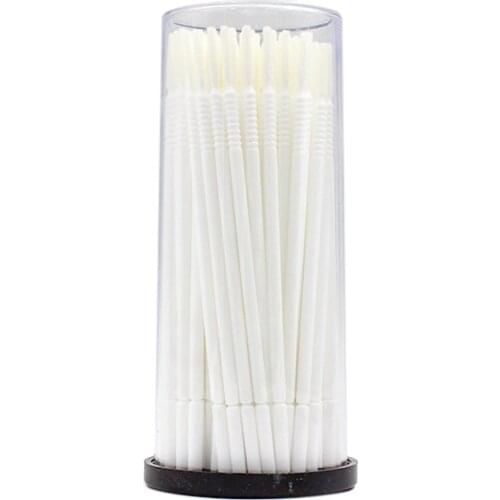 100PCS Disposable Eyelash Brushes Swab Individual Eyelash Removing Microbrushes Eyelashes Extension Applicators Tools