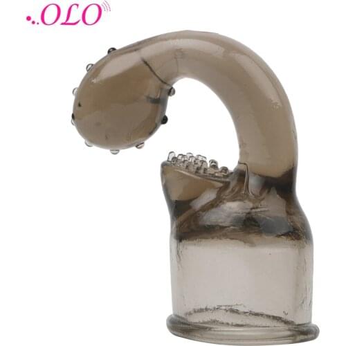 OLO 1 Piece Magic Wand Attachment Stimulate Vibrator Accessories Adult Sex Toys for Women AV Rod Head Cap Sex Products