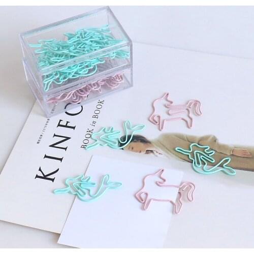 TUTU 20pcs light green paper cilp Butler in the Home Mermaid Shaped Paper Clips Great For Paper Clip Collector Office Gift H0181