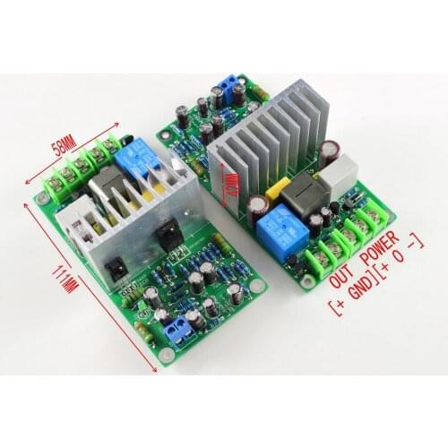L15D Class D Digital Power Amplifier Board IRS2092S IRFI4019 Mono 300W HiFi Audio Amplifier Board With Relay Protection