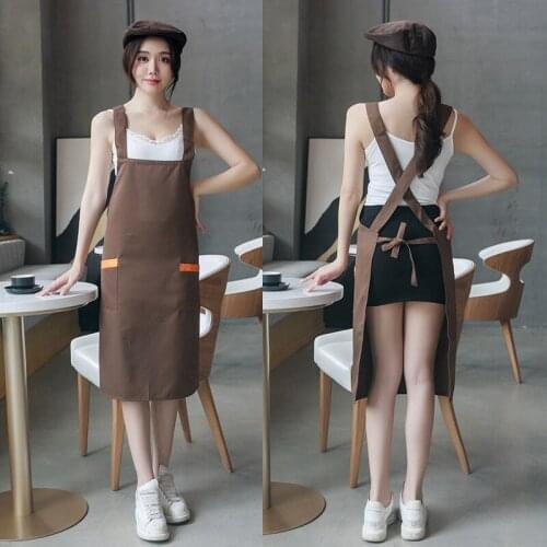 Customized advertising apron custom logo printing work supermarket restaurant