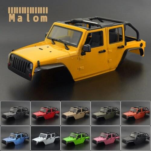 Convertible Hard Body Kit 313mm Wheelbase for 1/10 RC Crawler Traxxas TRX4 Redcat GEN8 Axial SCX10 Wrangler Rubicon