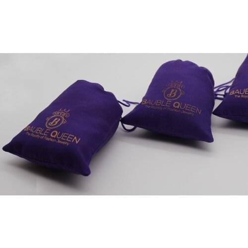 High quality cotton jewelry gift drawstring bag pouch custom cotton storage and packaging dust bag