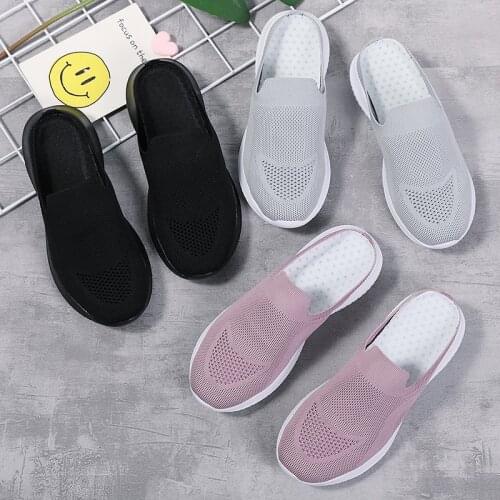 2021Women Sneakers Shoe Female Vulcanized Womens Casual Flats Women Walking Shoes Ladies Summer Plus Size Slip-On Slippers35-42