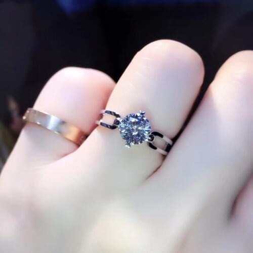 Female Fine Jewelry With Dazzling Round Cubic Zirconia Hollow Fashion Ring For Wedding Engagement Luxury Accessories Pair Ring