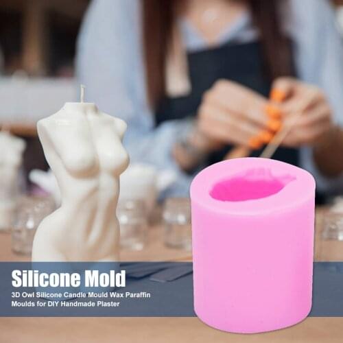 3D Three-dimensional Owl Candle Mold Soap Decoration Handmade Plaster Pendant Chocolate Epoxy Clay Mold Home Decoration