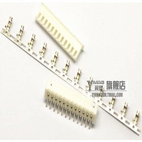 50Set/Lot XH2.54 2.54mm 12Pin 12P 90degree Curved Male Pin Header + Terminal + Female Housing Connector