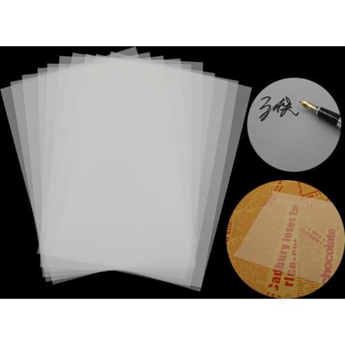 50pcs Sulfuric Acid Paper Transparent A1/A2/A3/A4 Tracing Paper Sketch Office Copy Calligraphy Linyi Engineering Transfer Paper