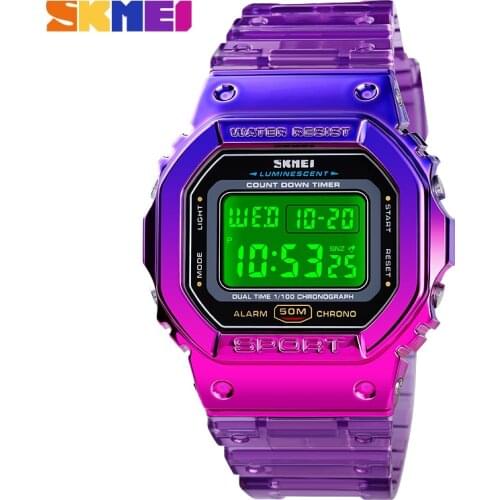 SKMEI 50m Waterproof Fashion Women Clock Calendar Chronograph Ladies Female Wristwatches Digital reloj hombr Montre Femme 1622