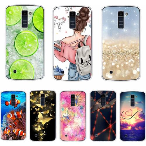 For LG K10 2016 Case Soft Silicone Cover Cartoon Cover For LG K10 K 10 LTE K410 K420N K430 K430ds Back Cover Bumper Case