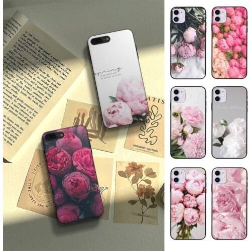 Peony Flower Phone Case For HUAWEI P10 P20 P30 P40 Mate 30 40 Lite Pro Fundas Shell Cover