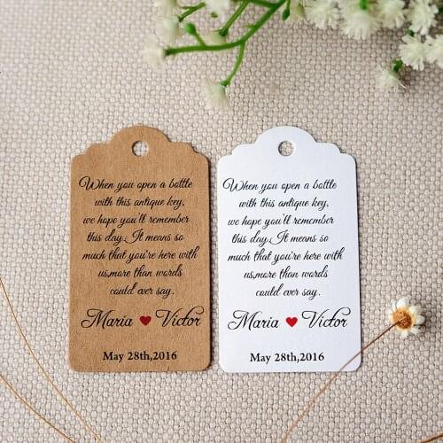 J1-200 pcs 3.5x6.2cm paper label Label customization Literature and art label thank you tags personalized tag bachelorette tags